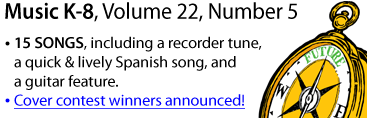Issue contents for Music K-8 magazine.