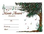 Music Tree Award - Pack of 25 - Music Award Certificates cover