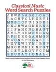 Classical Music Word Search Puzzles cover