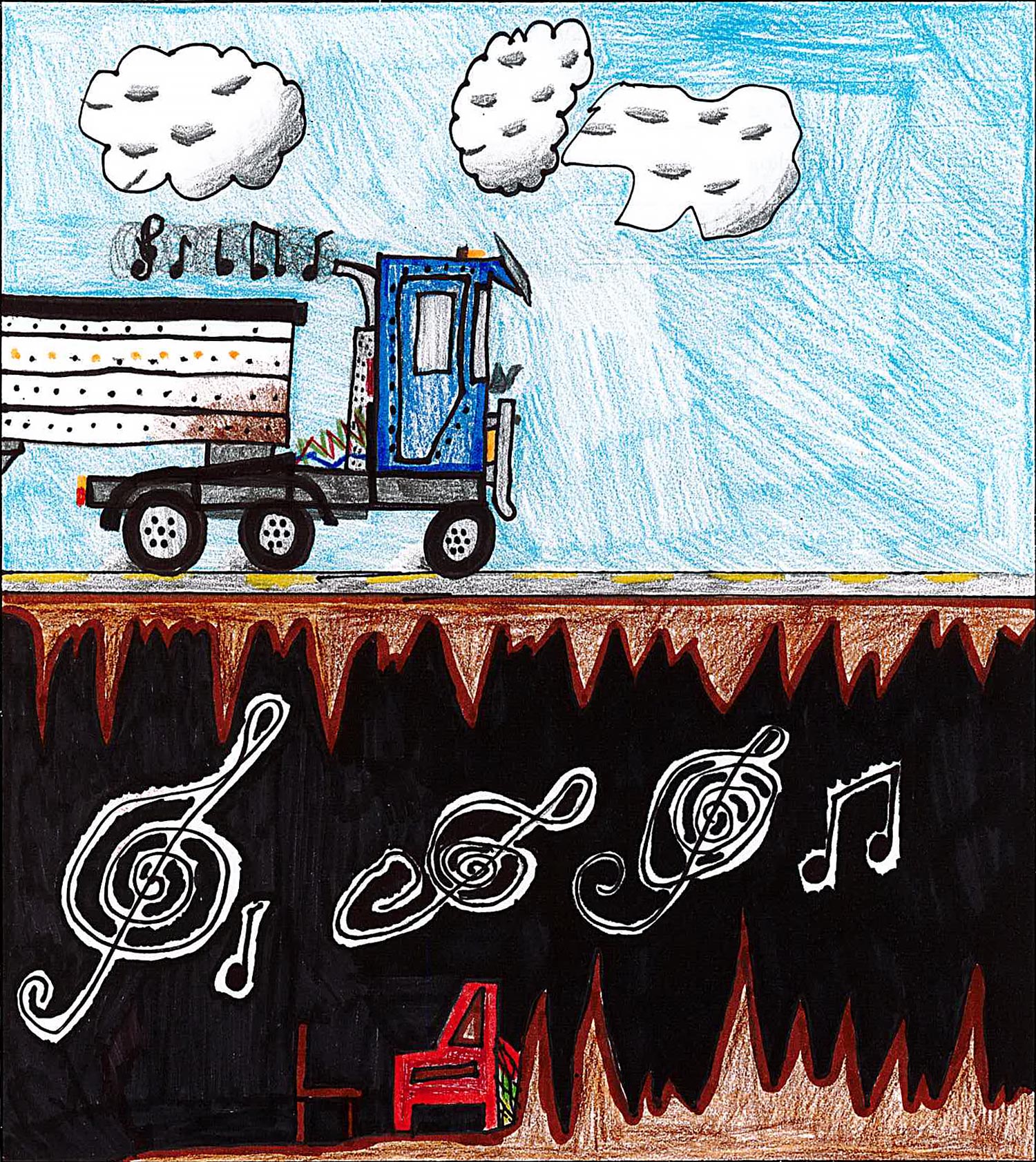 Wyatt Koopman - 6th grade; Norway, IA art