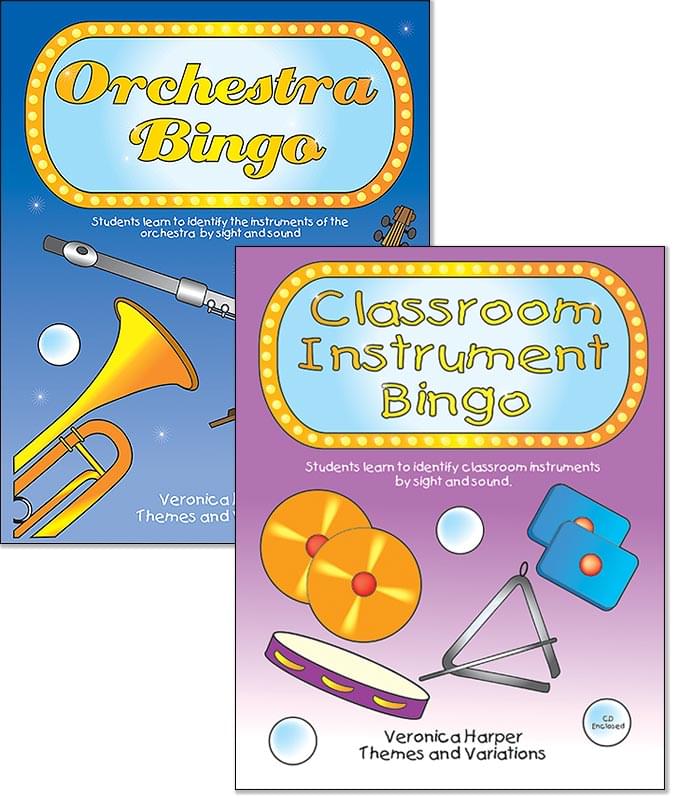 Both Bingo Kits (Orchestra Bingo & Classroom Instrument Bingo)