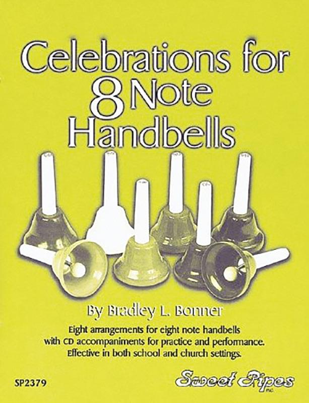Celebrations For 8 Note Handbells - Book/CD