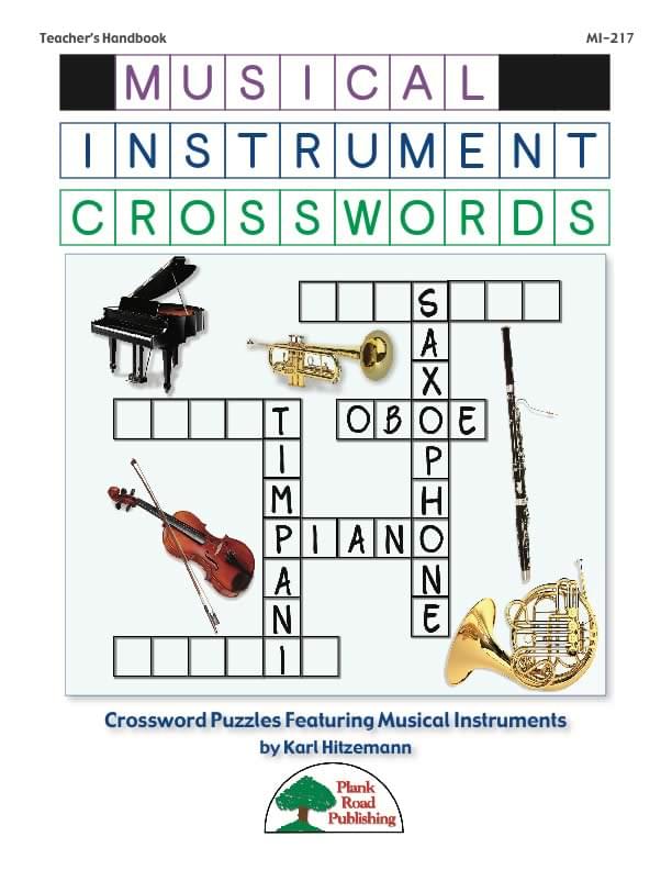 Musical Instrument Crosswords Volume 1