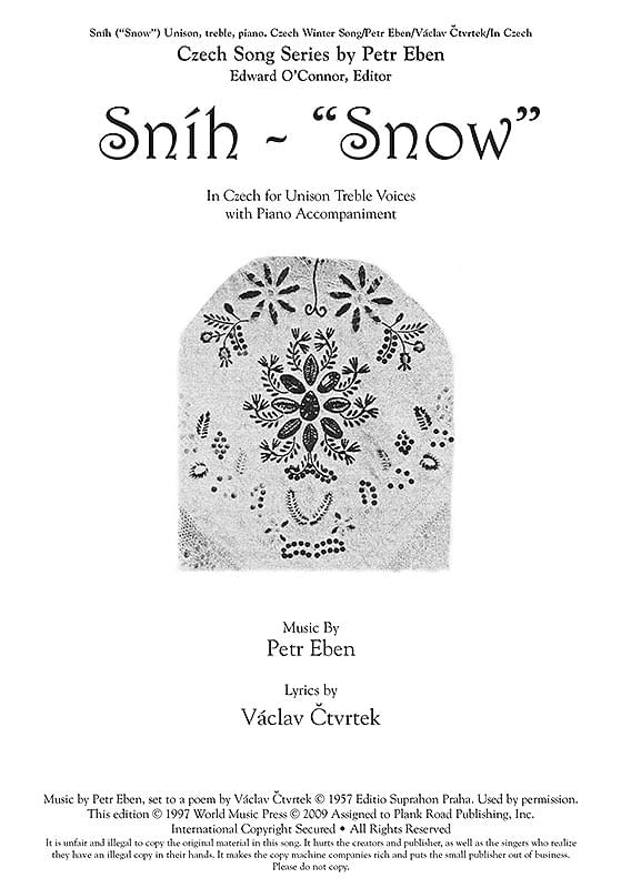 Sníh - Snow - Czech Winter Song