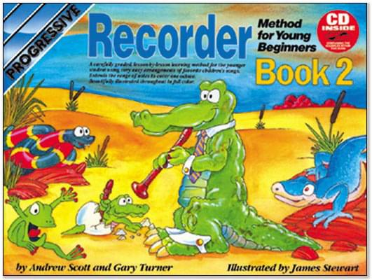 Progressive Recorder Method For Young Beginners - Book 2 & CD cover