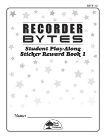 Recorder BYTES Student Play-Along Sticker Reward Book