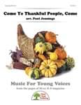 Come Ye Thankful People, Come