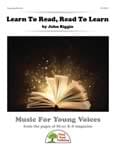 Learn To Read, Read To Learn - Downloadable Kit cover