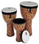 Nesting Djembes - Kente - Set of Three Djembes (8", 10", 12") cover