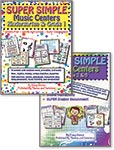 Super Simple Music Centers - Grades K & 1 Color Copies & Teacher's Guide/Digital Access cover