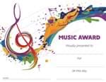 Music Award Certificate - Downloadable / Fillable Certificate